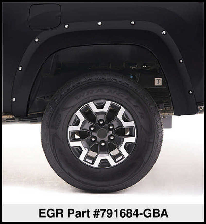 EGR 15+ GMC Sierra HD Bolt-On Look Color Match Fender Flares - Set - Black