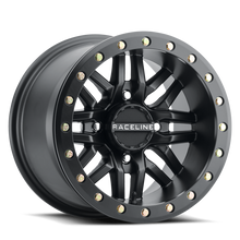 Load image into Gallery viewer, Raceline A91B Ryno 14x7in / 4x156 BP / 10mm Offset / 132.5mm Bore - Satin Black Beadlock Wheel