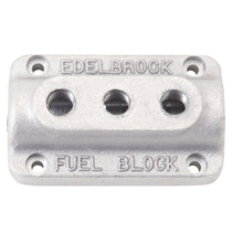 Load image into Gallery viewer, Edelbrock Fuel Block Triple As Cast