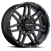 Load image into Gallery viewer, Raceline 931B Injector 20x9in / 5x127/5x139.7 BP / -12mm Offset / 87.1mm Bore - Satin Black Wheel