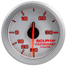 Load image into Gallery viewer, Autometer Airdrive 2-1/6in Boost/Vac Gauge 30in HG/30 PSI - Silver