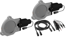 QTP 3.5in Bolt-On QTEC Dual Electric Cutout Valves - Pair