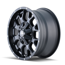 Load image into Gallery viewer, Mayhem 8015 Warrior 20x9 / 5x150 BP / 0mm Offset / 110mm Hub Matte Black Wheel