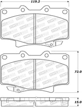 Load image into Gallery viewer, StopTech 90-92 Toyota Land Cruiser Sport Performance Front Brake Pads