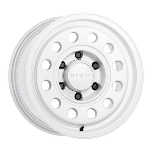 Nomad N501SA Convoy 15x7in / 5x139.7 BP / -10mm Offset / 107.95mm Bore - Gloss White Wheel