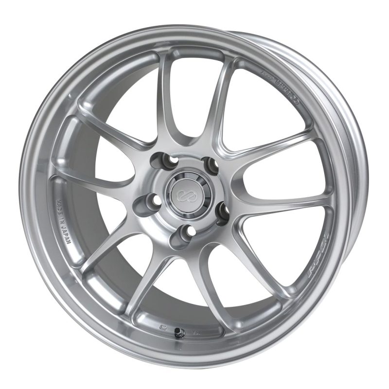 Enkei PF01 17x8 5x114.3 50mm offset Silver Wheel 05-10 Subaru STI