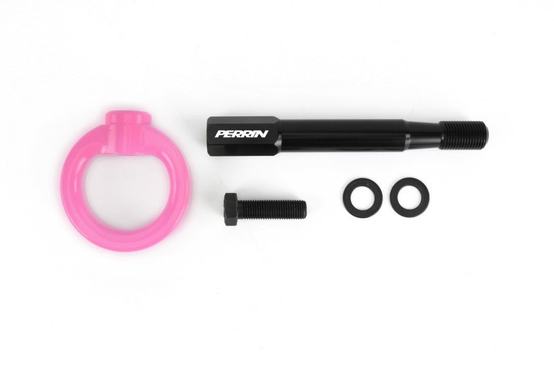 PERRIN 14-19 Subaru Forester Tow Hook Kit (Rear) - Hyper Pink