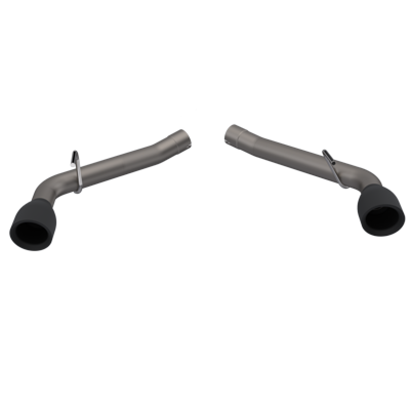 QTP 10-13 Chevrolet Camaro SS 6.2L 304SS Eliminator Muffler Delete Axle Back Exhaust w/4.5in Blk Tip