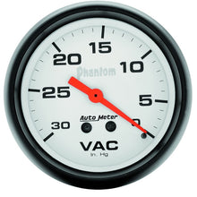 Load image into Gallery viewer, Autometer Phantom 2 5/8in Phantom Mechanical  Vacuum Gauge