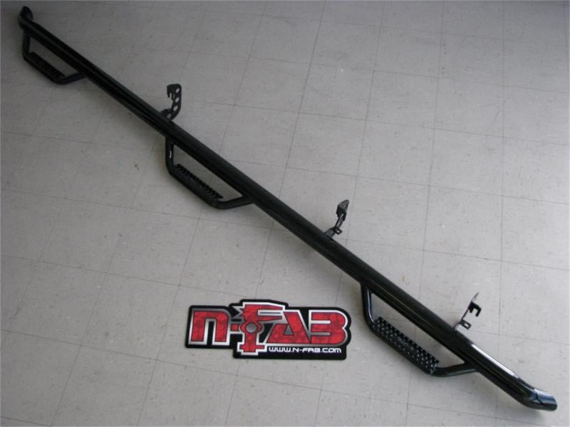 N-Fab Nerf Step 15.5-17 Dodge Ram 1500 Crew Cab 6.4ft Bed - Tex. Black - Bed Access - 3in