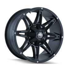 Load image into Gallery viewer, Mayhem 8090 Rampage 17x9 / 8x180 BP / 18mm Offset / 124.1mm Hub Matte Black Wheel