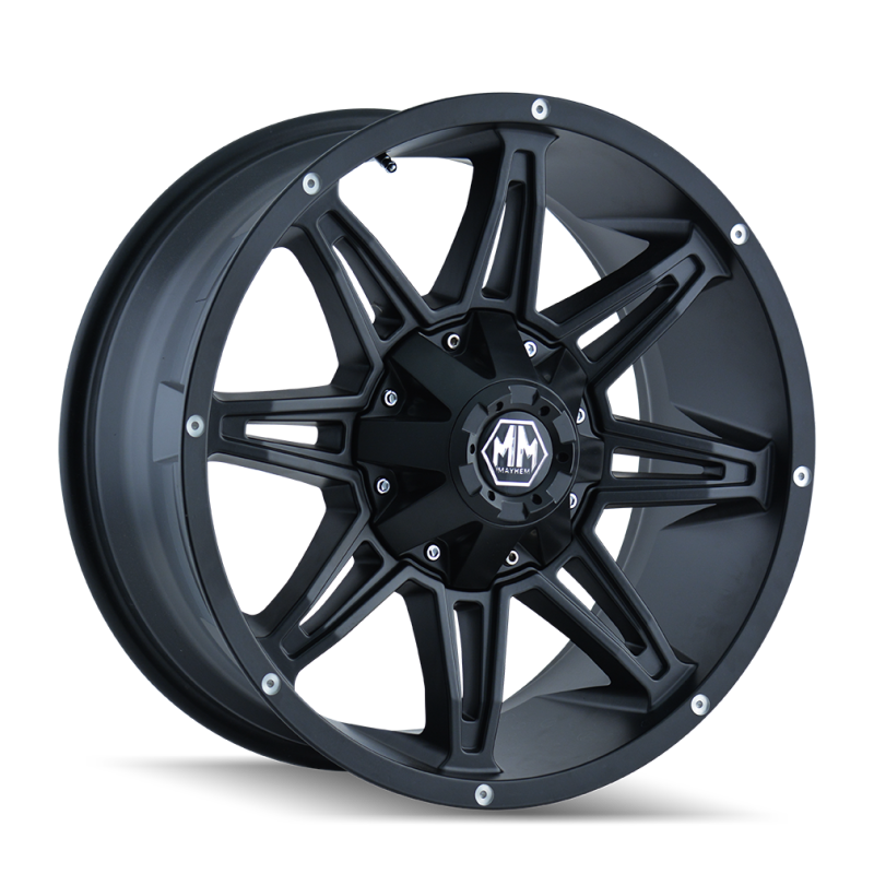 Mayhem 8090 Rampage 18x9 / 8x165.1 BP / 18mm Offset / 130.8mm Hub Matte Black Wheel