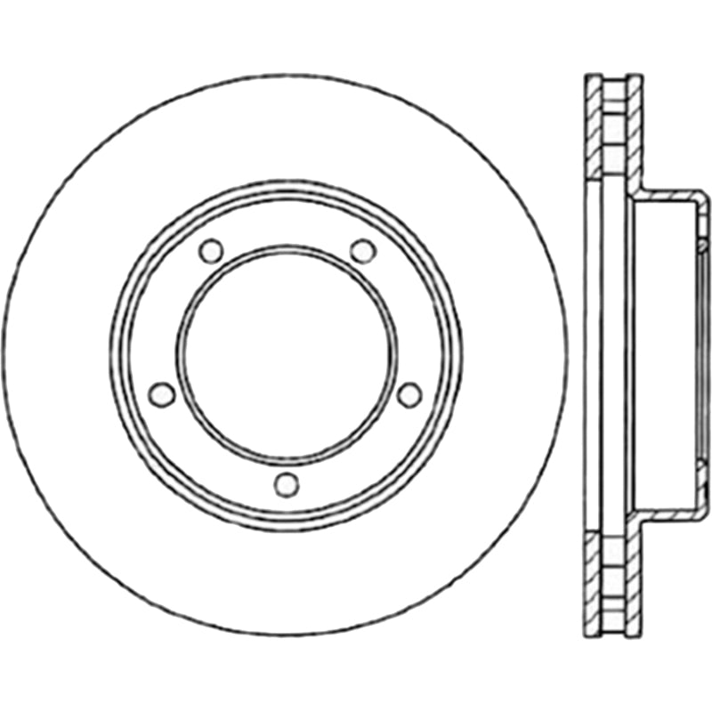 StopTech 98-07 Lexus LX / Toyota Land Cruiser Cryo Slotted Front Right Sport Brake Rotor