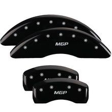 Load image into Gallery viewer, MGP 4 Caliper Covers Engraved Front &amp; Rear JEEP Black finish silver ch