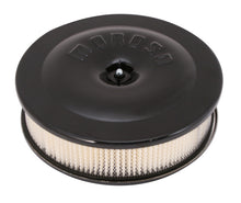 Load image into Gallery viewer, Moroso Race/Street Air Cleaner - 8-1/2in x 2-3/8in Filter - Aluminum - Black Powder Coat