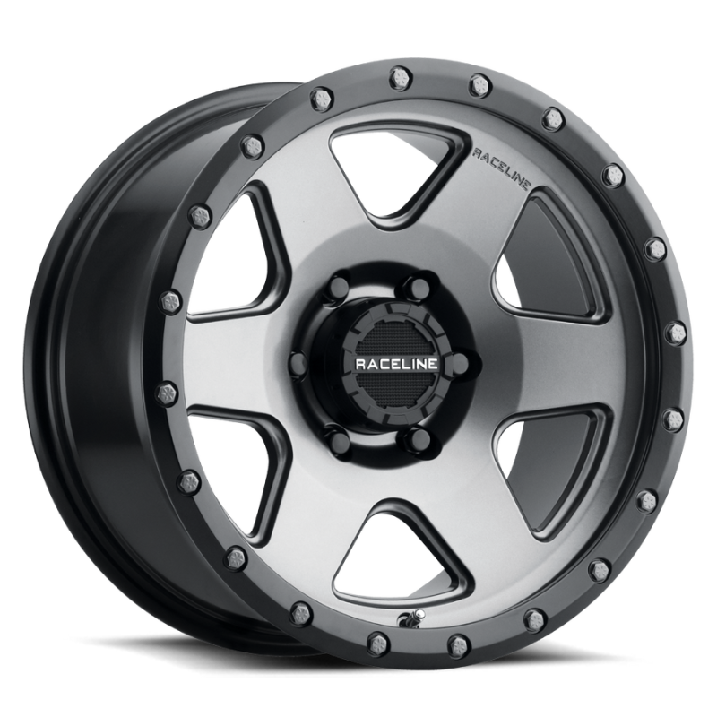 Raceline 946G Boost 18x9in / 5x127 BP / -12mm Offset / 83.82mm Bore - Gunmetal Wheel