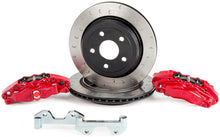 Load image into Gallery viewer, Alcon 2007+ Jeep JK-JL 330x22mm Rotors 4-Piston Calipers Rear Brake Kit (Includes Brake Lines) - Red