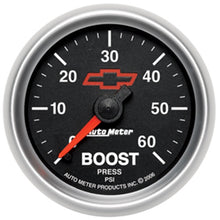 Load image into Gallery viewer, Autometer GM Performance Parts 2-1/16in 0-60 PSI Mechanical Boost Gauge