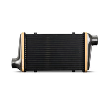 Load image into Gallery viewer, Mishimoto Universal Carbon Fiber Intercooler - Gloss Tanks - 450mm Gold Core - C-Flow - GR V-Band