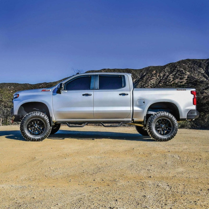 Westin 19-22 Chevrolet Silverado / GMC Sierra Crew Cab Outlaw Nerf Step Bars - Textured Black