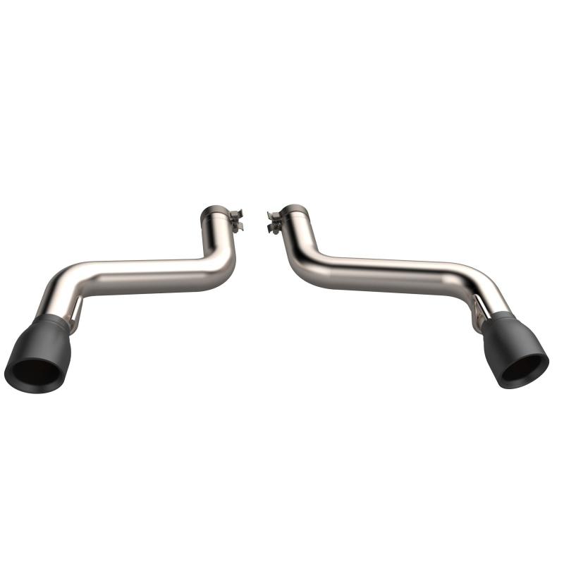 QTP 16-18 Chevrolet Camaro SS 6.2L 304SS Eliminator Muffler Delete Axle Back Exhaust w/4.5in Blk Tip