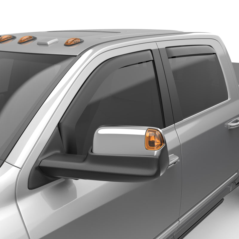 EGR 19-23 Ram 2500/3500 In-Channel Window Visors Front/Rear Set Matte Black Crew Cab