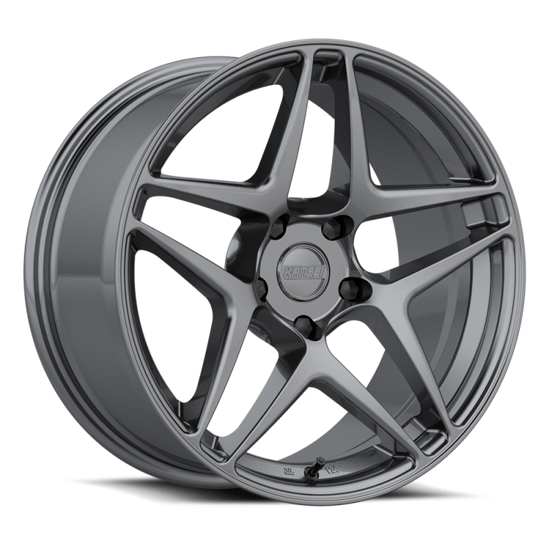 Kansei K15G Astro 18x9.5in / 5x120 BP / 22mm Offset / 72.56mm Bore - Gunmetal Wheel