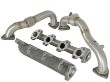 Load image into Gallery viewer, aFe Twisted Steel Power Package Up-Pipes / Manifold 08-10 Ford Diesel Trucks V8 6.4L (td)