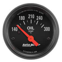 Load image into Gallery viewer, Autometer Z-Series 52mm 140-300 Degrees F Electric Oil Temp Gauge