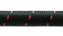 Load image into Gallery viewer, Vibrant -4 AN Two-Tone Black/Red Nylon Braided Flex Hose (5 foot roll)