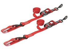 Load image into Gallery viewer, SpeedStrap 1 1/2In x 10Ft Ratchet Tie-Down w/ Soft-Tie (2 Pack) - Red