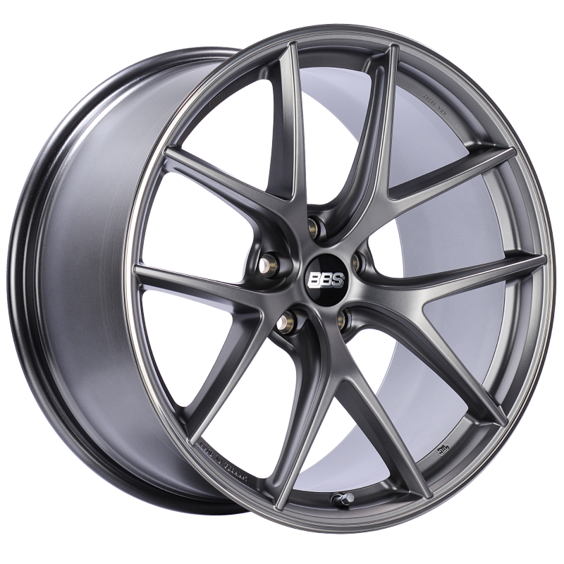 BBS CI-R 20x10 5x112 ET25 Platinum Silver Polished Rim Protector Wheel -82mm PFS/Clip Required