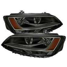 Load image into Gallery viewer, xTune Volkswagen Jetta 11-14 Amber Crystal Headlights Smoked HD-JH-VJ11-AM-SM