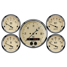 Load image into Gallery viewer, AutoMeter 3-3/8in &amp; 2-1/16in GPS Speedometer Antique Beige Gauge Kit - 5 Pc