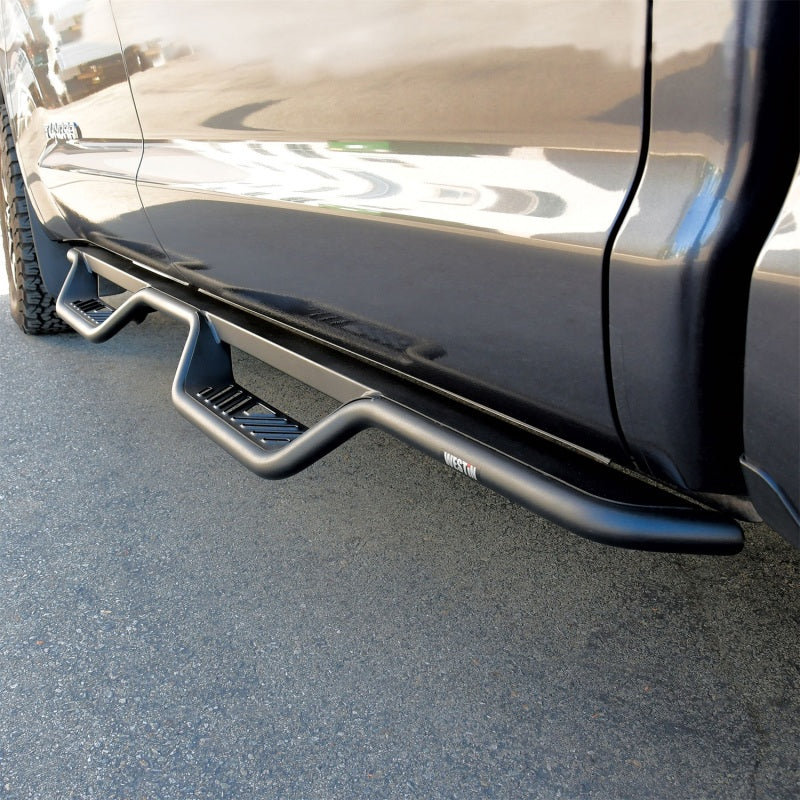 Westin 07-21 Toyota Tundra CrewMax Outlaw Drop Nerf Step Bars - Textured Black