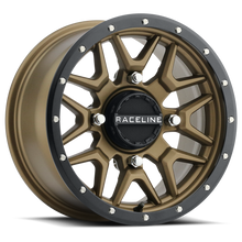 Load image into Gallery viewer, Raceline A94BZ Krank 14x7in / 4x156 BP / 10mm Offset / 132.5mm Bore - Bronze &amp; Black Lip Wheel