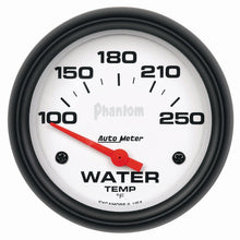 Load image into Gallery viewer, Autometer Phantom 66mm 100-250 Deg F Short Sweep Electonic Water Temperature Gauge