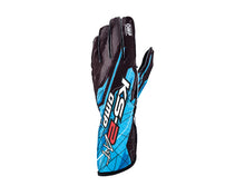 Load image into Gallery viewer, OMP KS-2 Art Gloves Black/Cyan - Size 4 (For Children)