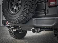 Load image into Gallery viewer, aFe Rebel Series 2.5in 304 SS Cat-Back Exhaust w/ Polished Tips 2018+ Jeep Wrangler (JL) V6 3.6L