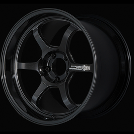 Advan R6 18x10.0 +24 5x114.3 Racing Titanium Black Wheel