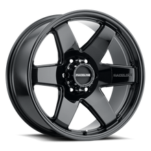 Load image into Gallery viewer, Raceline 942B Addict 20x8.5in / 5x139.7 BP / 15mm Offset / 106.5mm Bore - Gloss Black Wheel