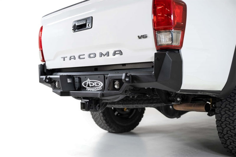 Addictive Desert Designs 16-19 Toyota Tacoma Stealth Fighter Rear Bumper w/ Backup Sensor Cutouts-Bumpers - Steel-San Diego Overlanding-Addictive Desert Designs