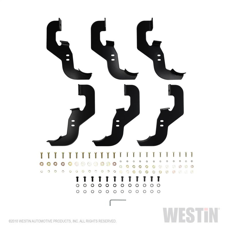 Westin 2019-2026 Chevy Silverado/Sierra 1500 Crew Cab Non LD PRO TRAXX 4 Oval Nerf Step Bars - Black