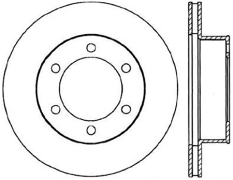 StopTech Power Slot 95-04 Toyota Tacoma / 11/95-02 4Runner Front Right Cryo Slotted Rotor