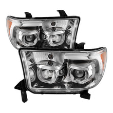 Load image into Gallery viewer, xTune Toyota Tundra 07-13 Projector Headlights Eliminates AFS LED Halo Chrome PRO-JH-TTUN07-CFB-C