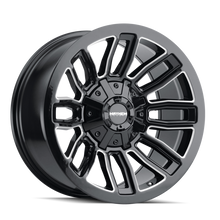 Load image into Gallery viewer, Mayhem 8108 Decoy 20x9 / 8x165.1 BP / 0mm Offset / 130.8mm Hub Black w/ Milled Spokes Wheel