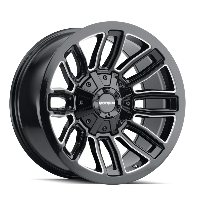 Mayhem 8108 Decoy 20x9 / 6x135 BP / 11mm Offset / 106mm Hub Black w/ Milled Spokes Wheel