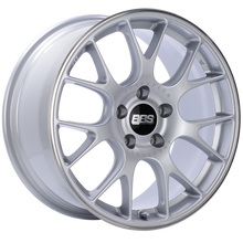 Load image into Gallery viewer, BBS CH-R 18x8.5 5x112 ET47 Brilliant Silver Polished Rim Protector Wheel -82mm PFS/Clip Required