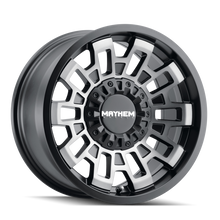 Load image into Gallery viewer, Mayhem 8113 Cortex 20x9 / 8x165.1 BP / 0mm Offset / 125.2mm Hub Matte Black w/ Dark Tint Wheel