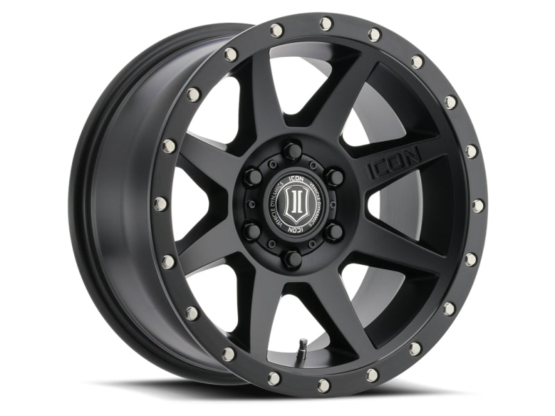 ICON Rebound 18x9 5x5 -12mm Offset 4.5in BS 71.5mm Bore Satin Black Wheel